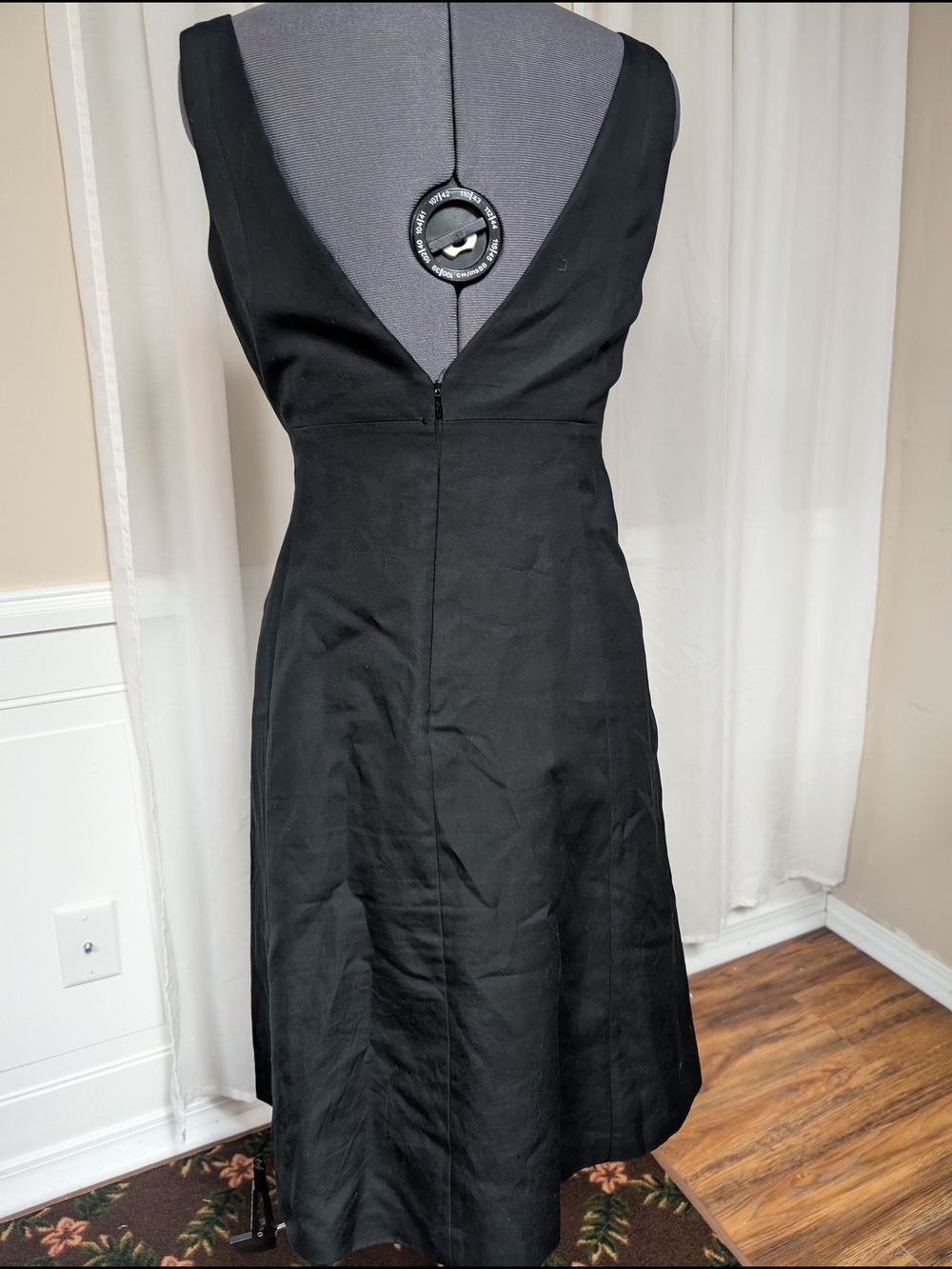 J. Crew Black Sleeveless Midi Dress - Picture 4 of 6